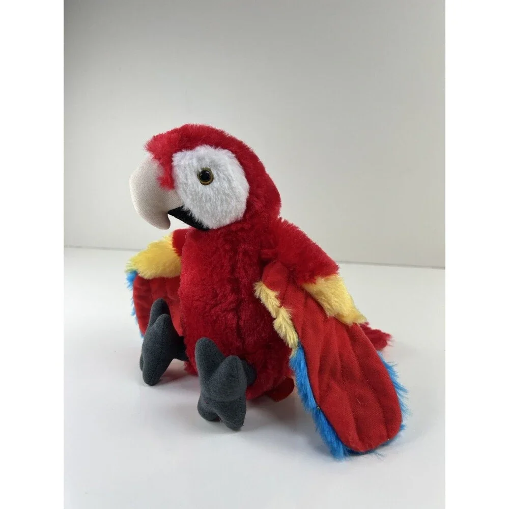 Wild Republic Macaw Parrot Red Blue Yellow Realistic 10